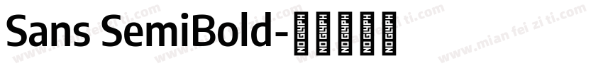 Sans SemiBold字体转换
